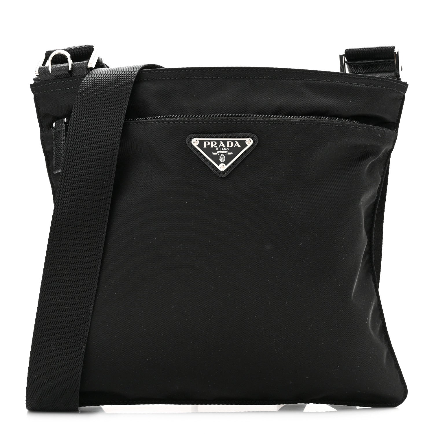 Prada Tessuto Nylon Crossbody Bag Black 1 of 9
