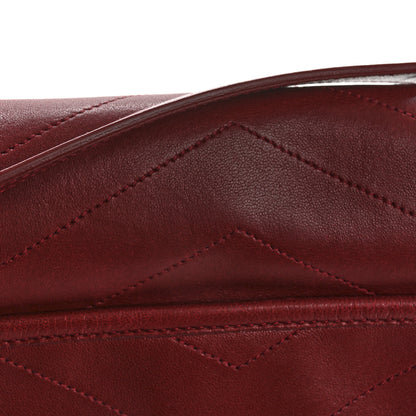 Saint Laurent Lambskin Matelasse Monogram Medium Niki Chain Satchel Red 16 of 16