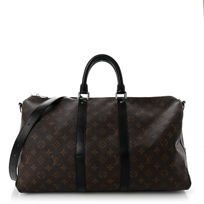Louis Vuitton Monogram Macassar Keepall Bandouliere 45 1 of 9