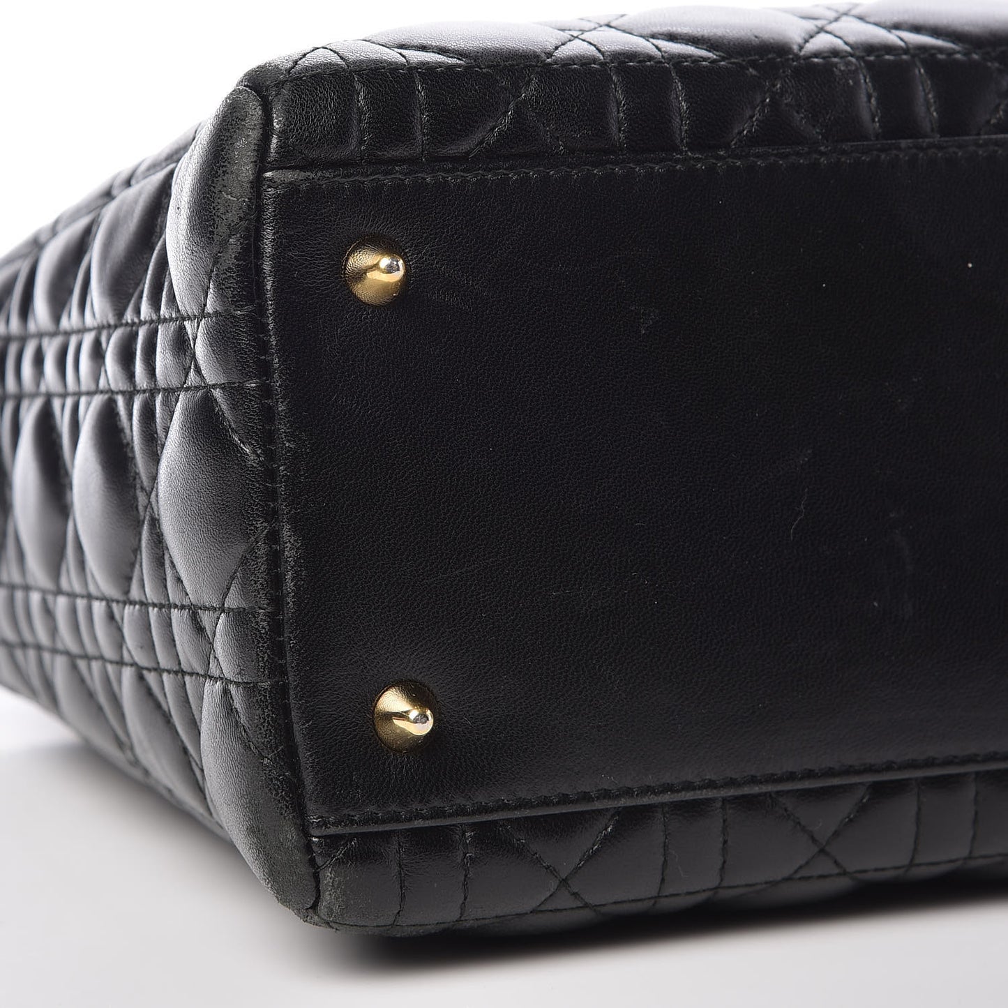 Lambskin Cannage Medium Lady Dior Black