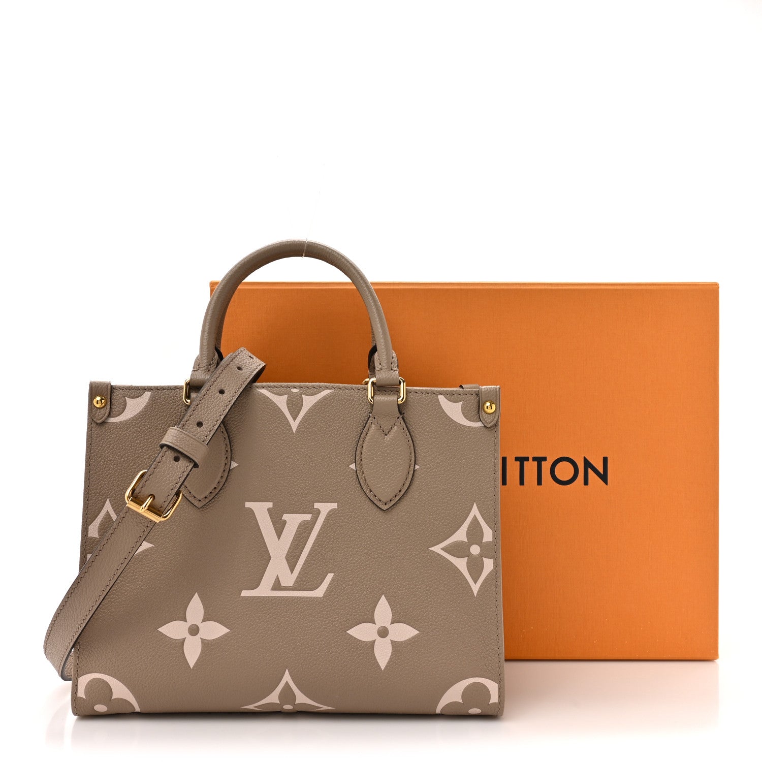 Louis Vuitton Empreinte Monogram Giant Onthego PM Tourterelle Creme 12 of 12