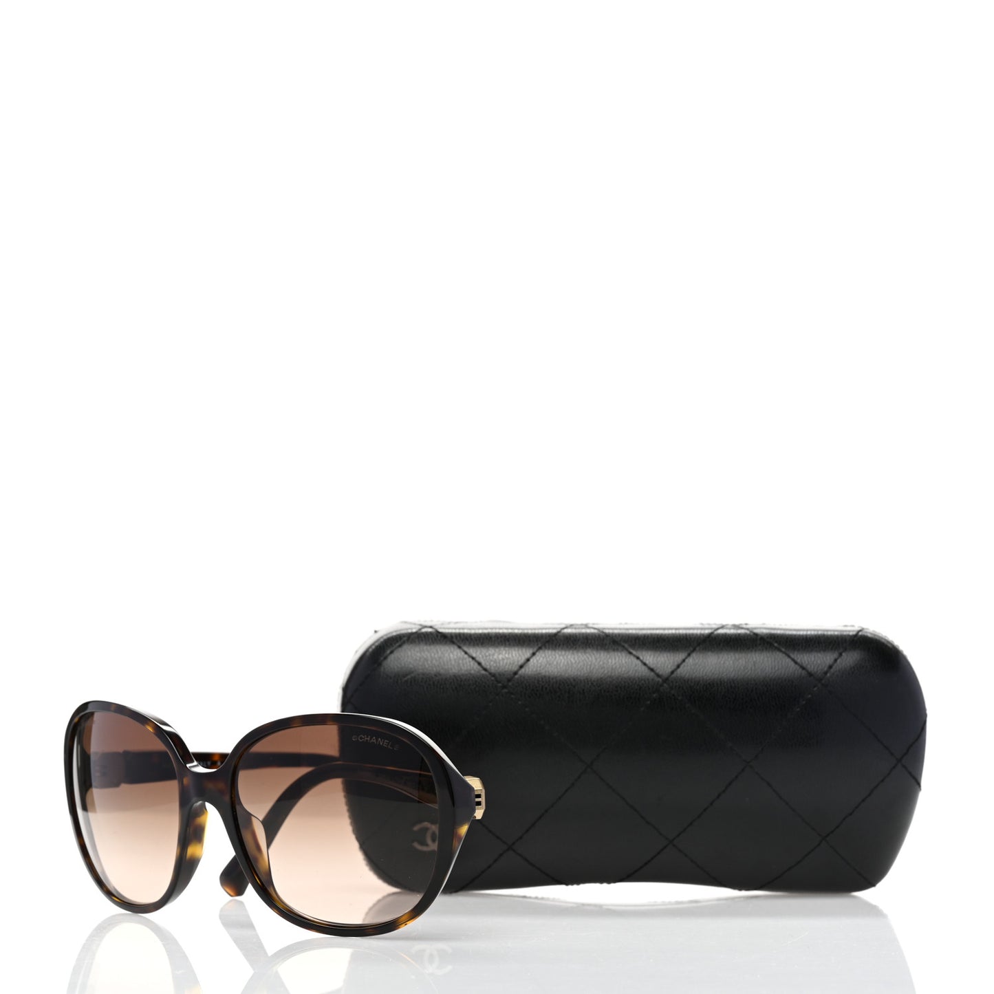 Acetate CC Round Sunglasses 5285-A Tortoise