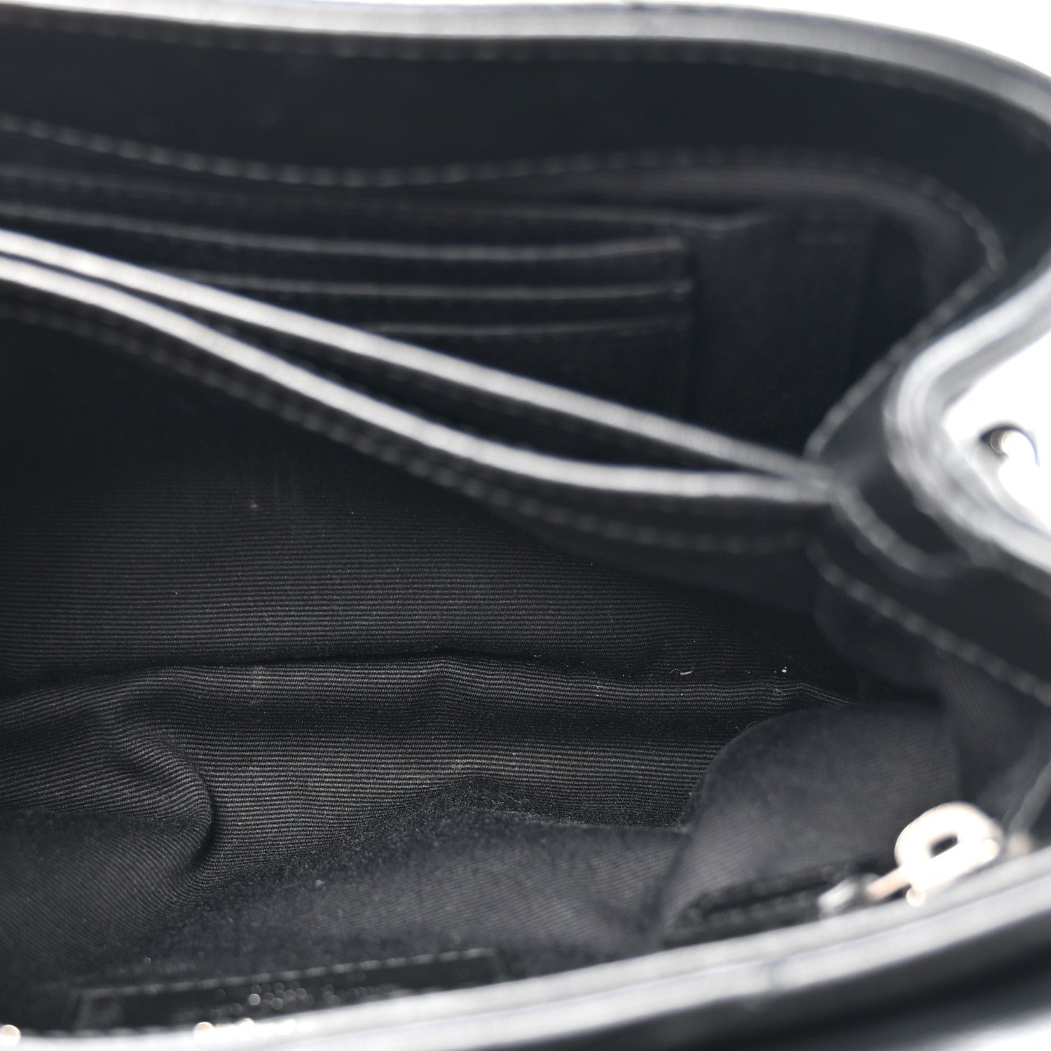 Saint Laurent Calfskin Y Quilted Monogram Toy Loulou Crossbody Bag Black 6 of 12