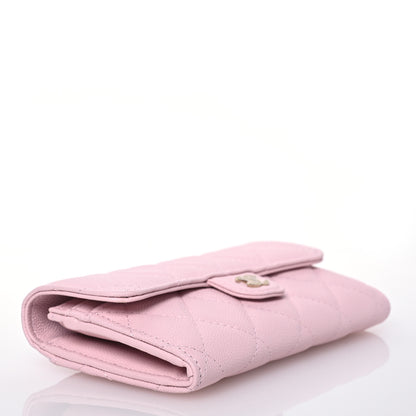 Chanel Caviar Quilted Medium Flap Wallet Light Pink 4 of 15