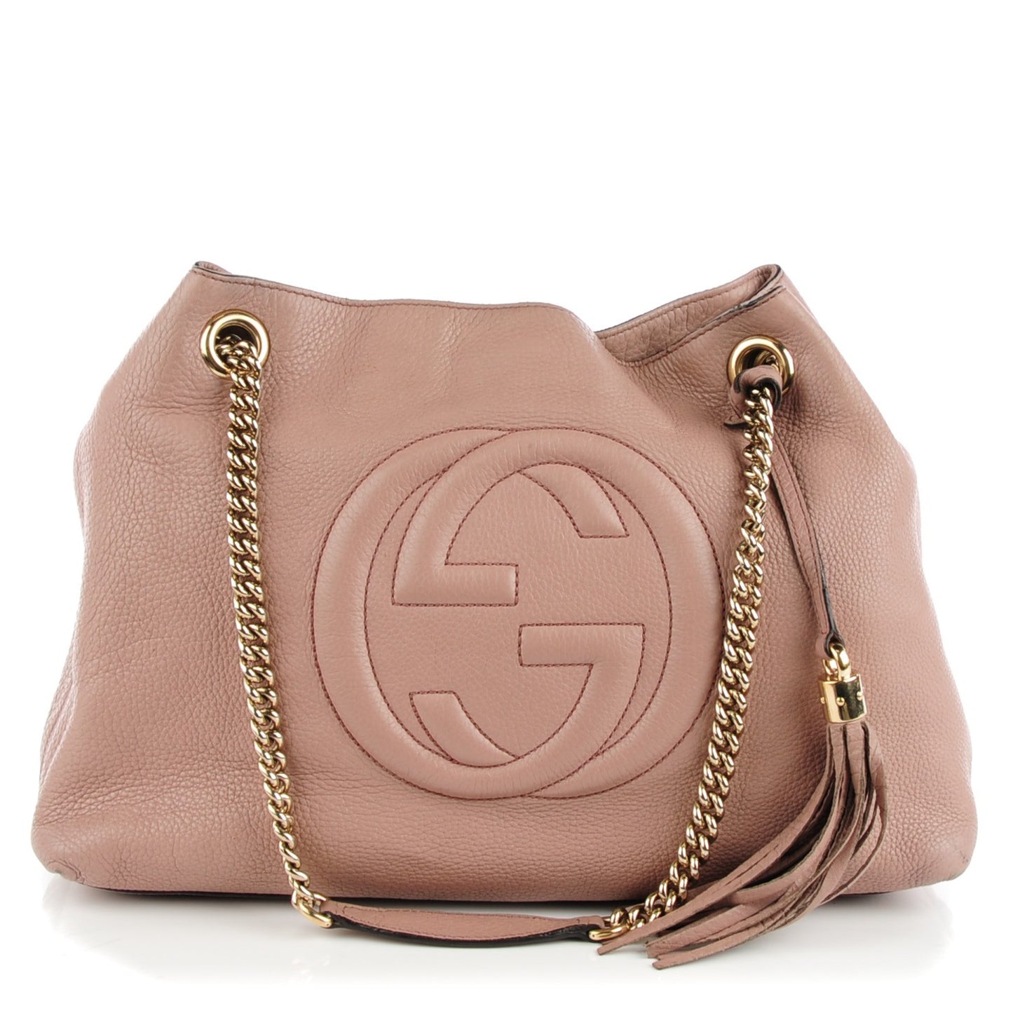 Cellarius Calfskin Medium Soho Chain Shoulder Bag Dark Cipria