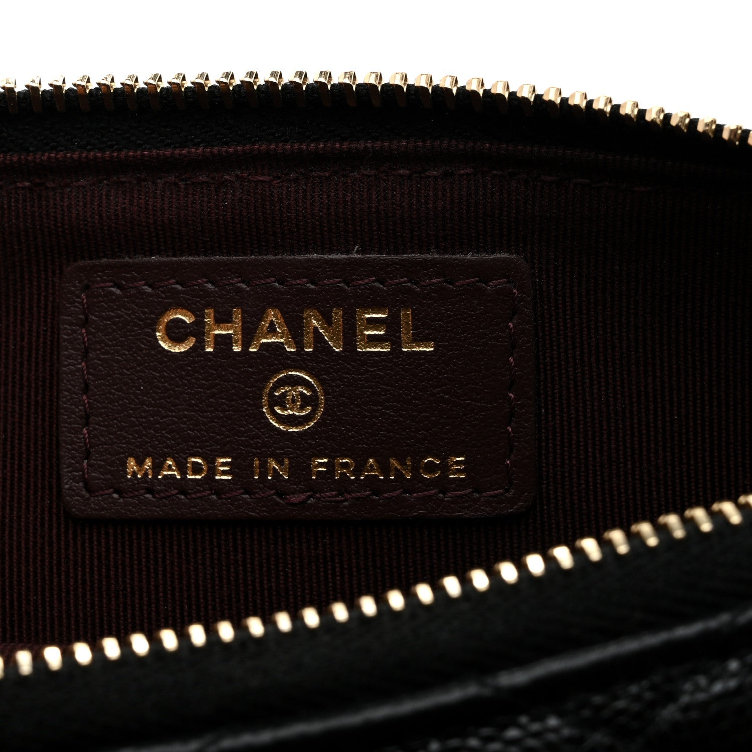 Chanel Caviar Quilted Classic Flat Wallet Pouch Black 6 of 7