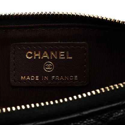 Chanel Caviar Quilted Classic Flat Wallet Pouch Black 6 of 7