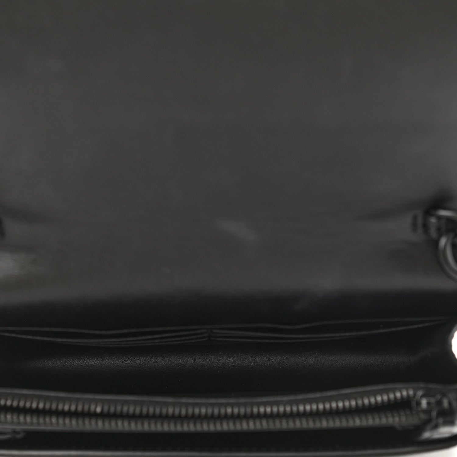 Saint Laurent Calfskin Monogram Sunset Chain Wallet Black 6 of 10