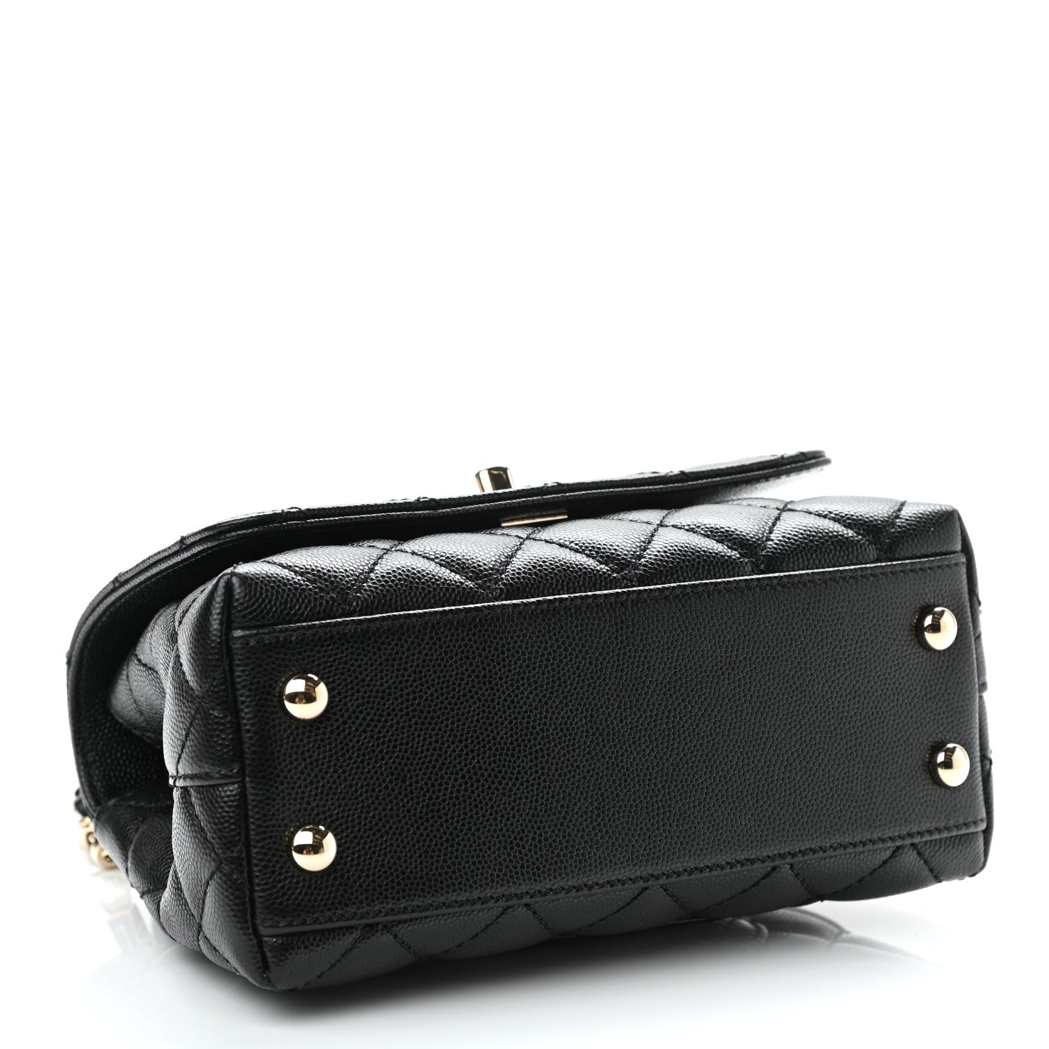 Chanel Caviar Quilted Extra Mini Coco Handle Flap Black 3 of 9