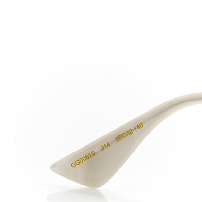Gucci Metal Round Frame Tiger Print Sunglasses GG0061S Gold 5 of 8