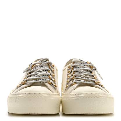 Christian Dior Canvas Walk'N'Dior Low Top Sneakers 36.5 White 3 of 9