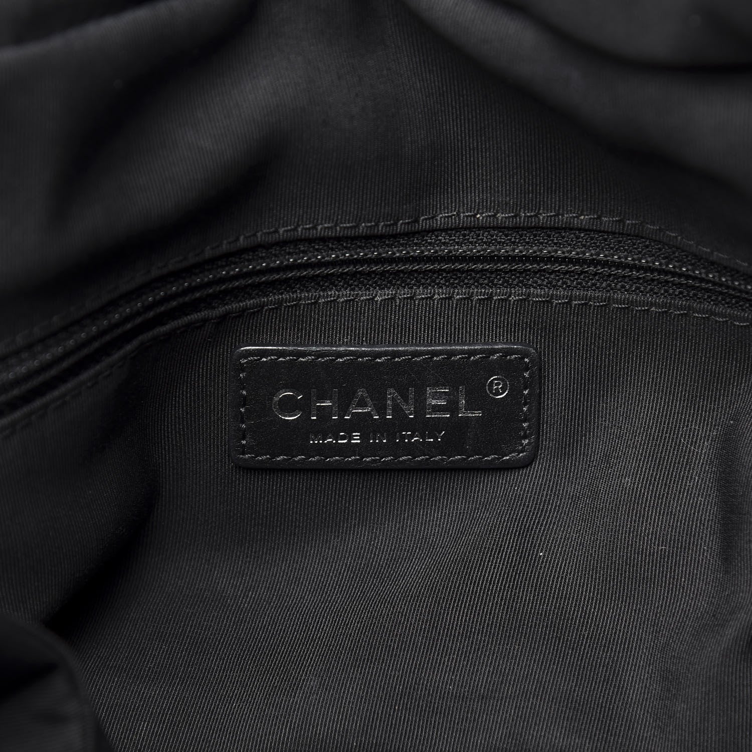 Chanel Aged Calfskin Chevron Large Soft Bowling Bag Black 8 of 11