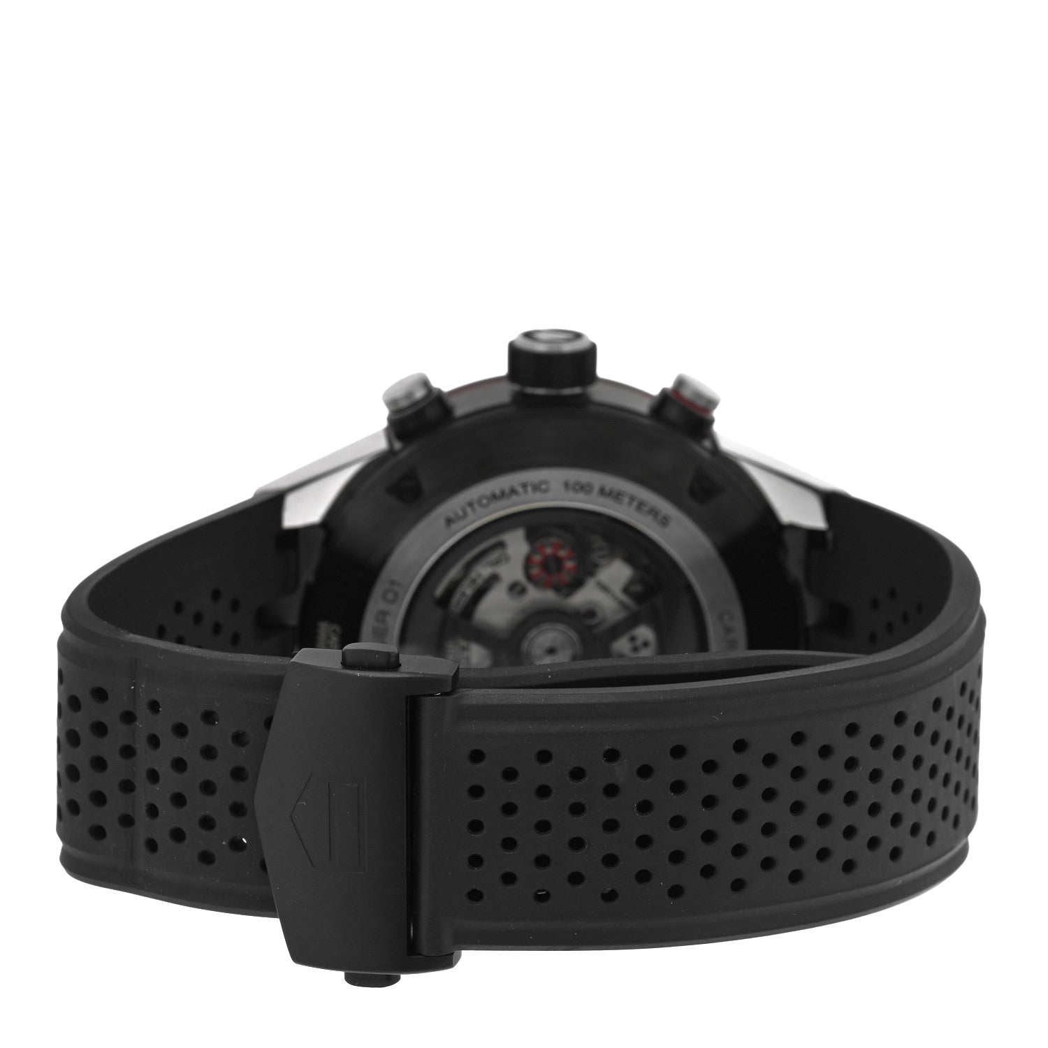 Tag Heuer Stainless Steel 45mm Carrera Chronograph Automatic Watch Black CAR2A1Z 3 of 5
