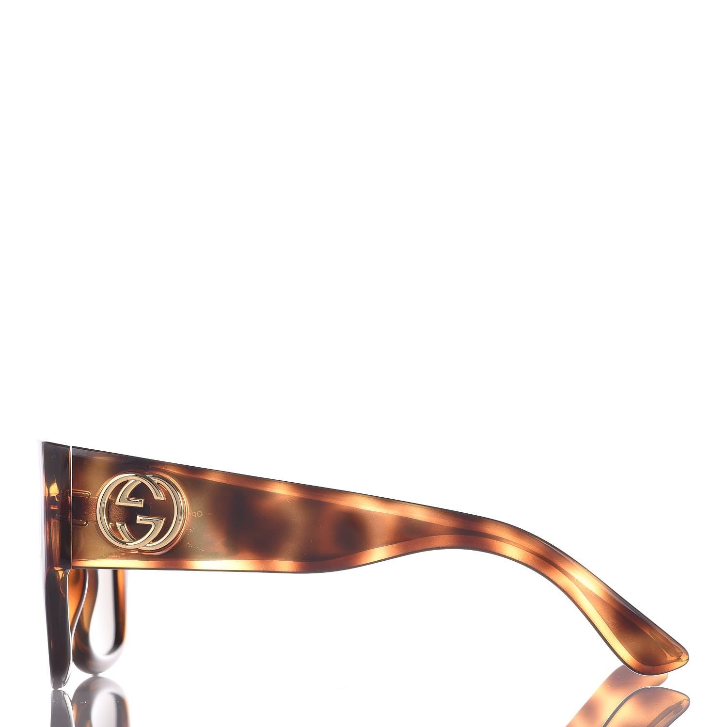 Gucci Acetate Square Frame Sunglasses GG 3817/S Light Havana 2 of 8