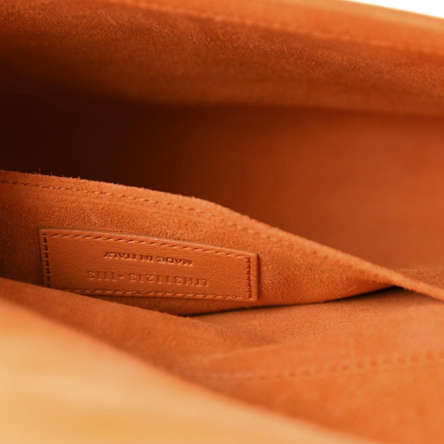 Calfskin Classic Y Ligne Clutch Orange