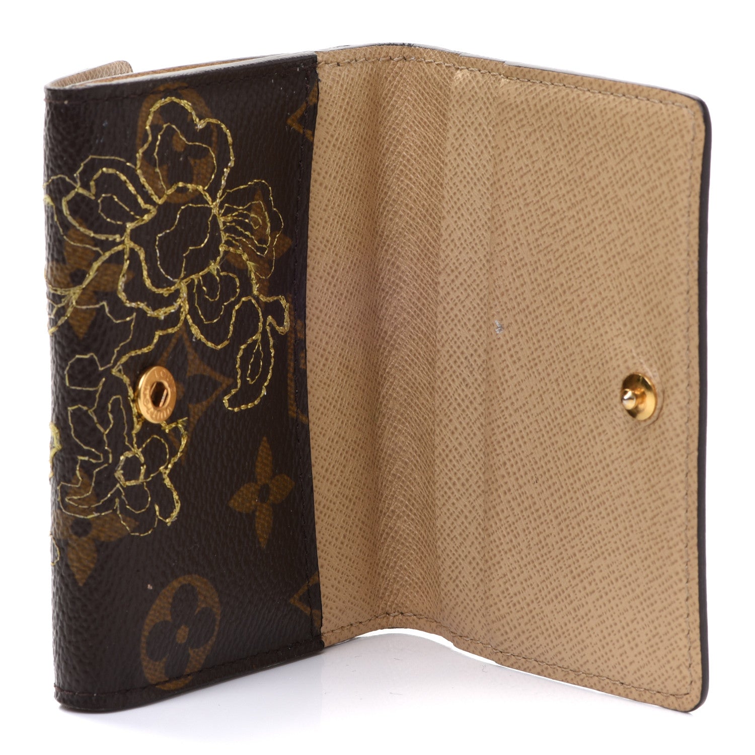 Louis Vuitton Monogram Dentelle Ludlow Wallet Gold 5 of 7