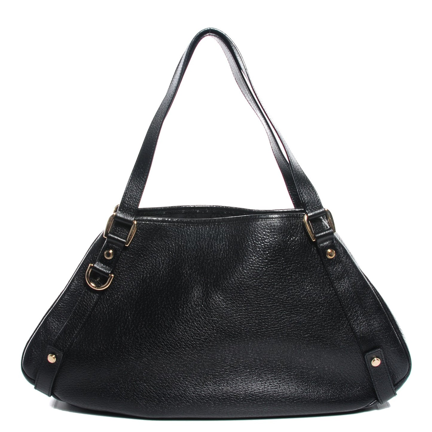 Calfskin Medium Abbey Shoulder Bag Black