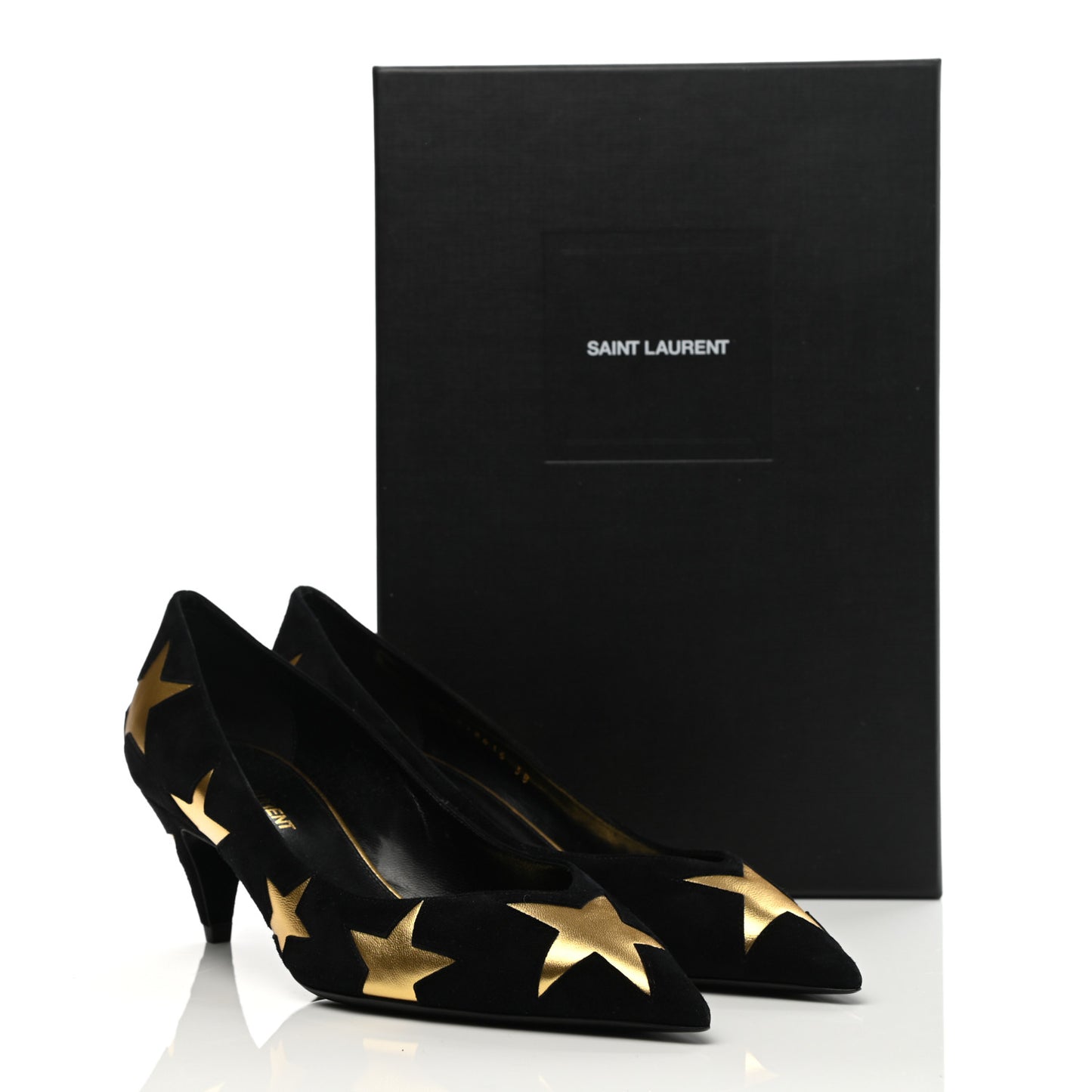 Kid Scamosciato Kiki 55 Star Pumps 38 Black Oro