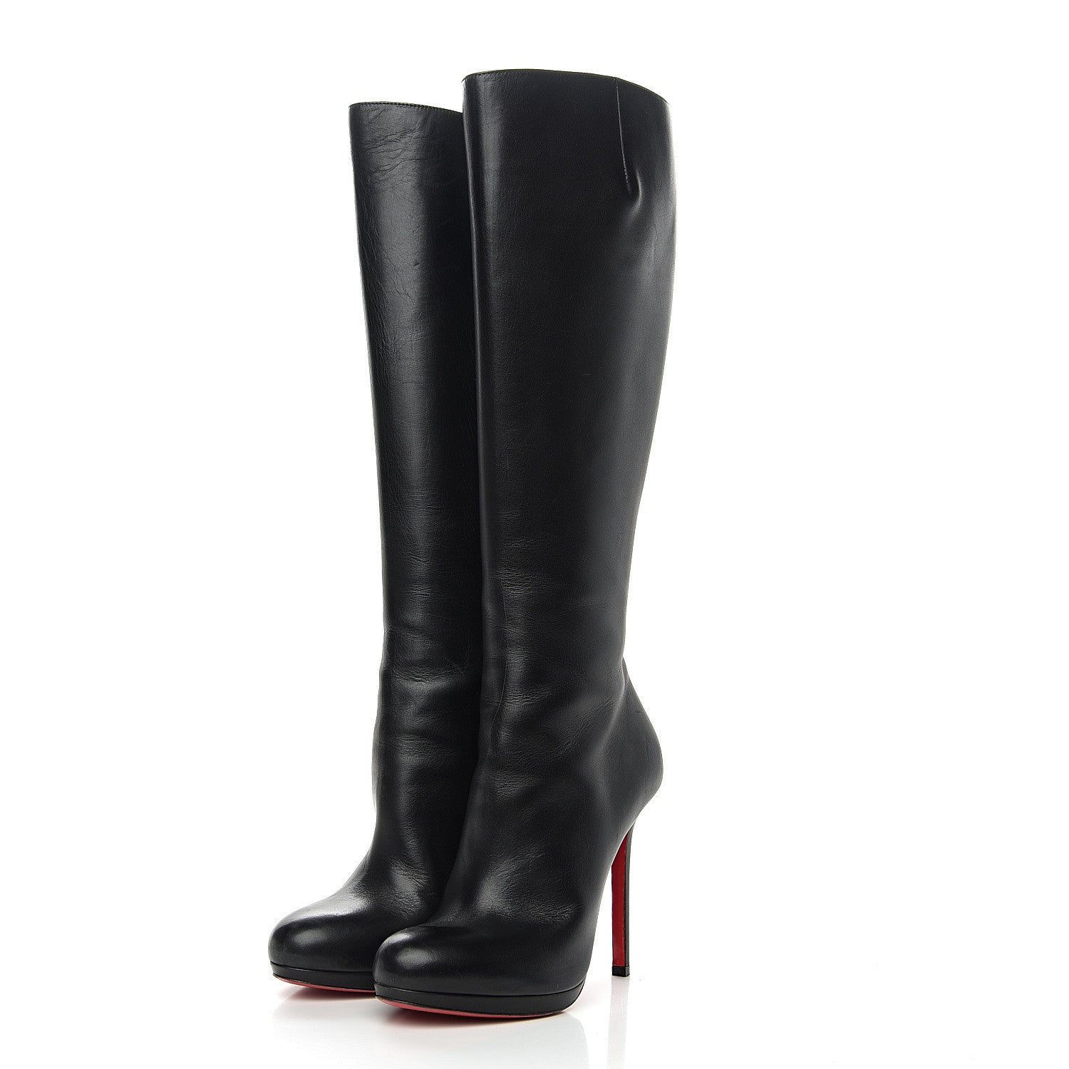 Christian Louboutin Calfskin Botalili 120 Tall Boots 37 Black 3 of 10
