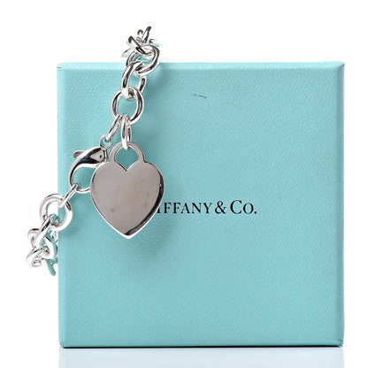 Tiffany Sterling Silver Heart Tag Charm Bracelet 8 of 8