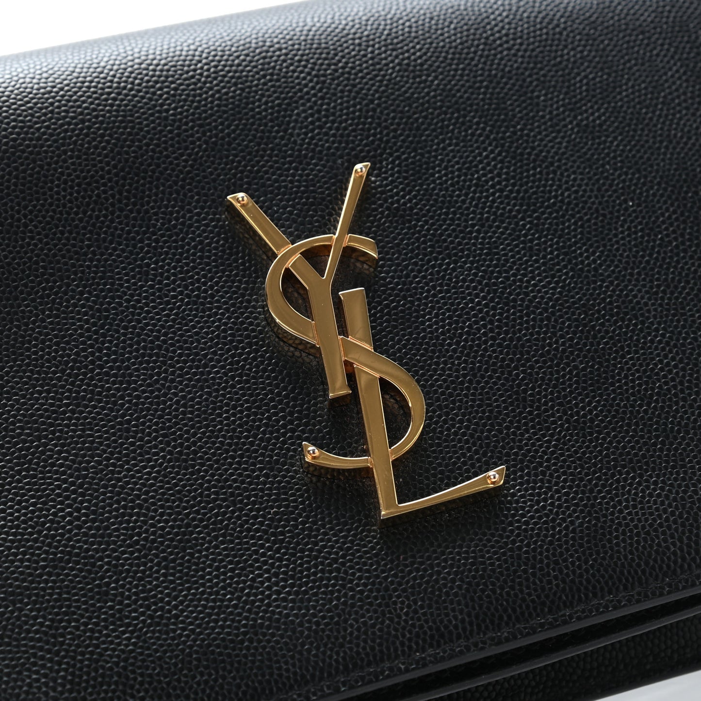 Grain De Poudre Classic Monogram Kate Clutch Black