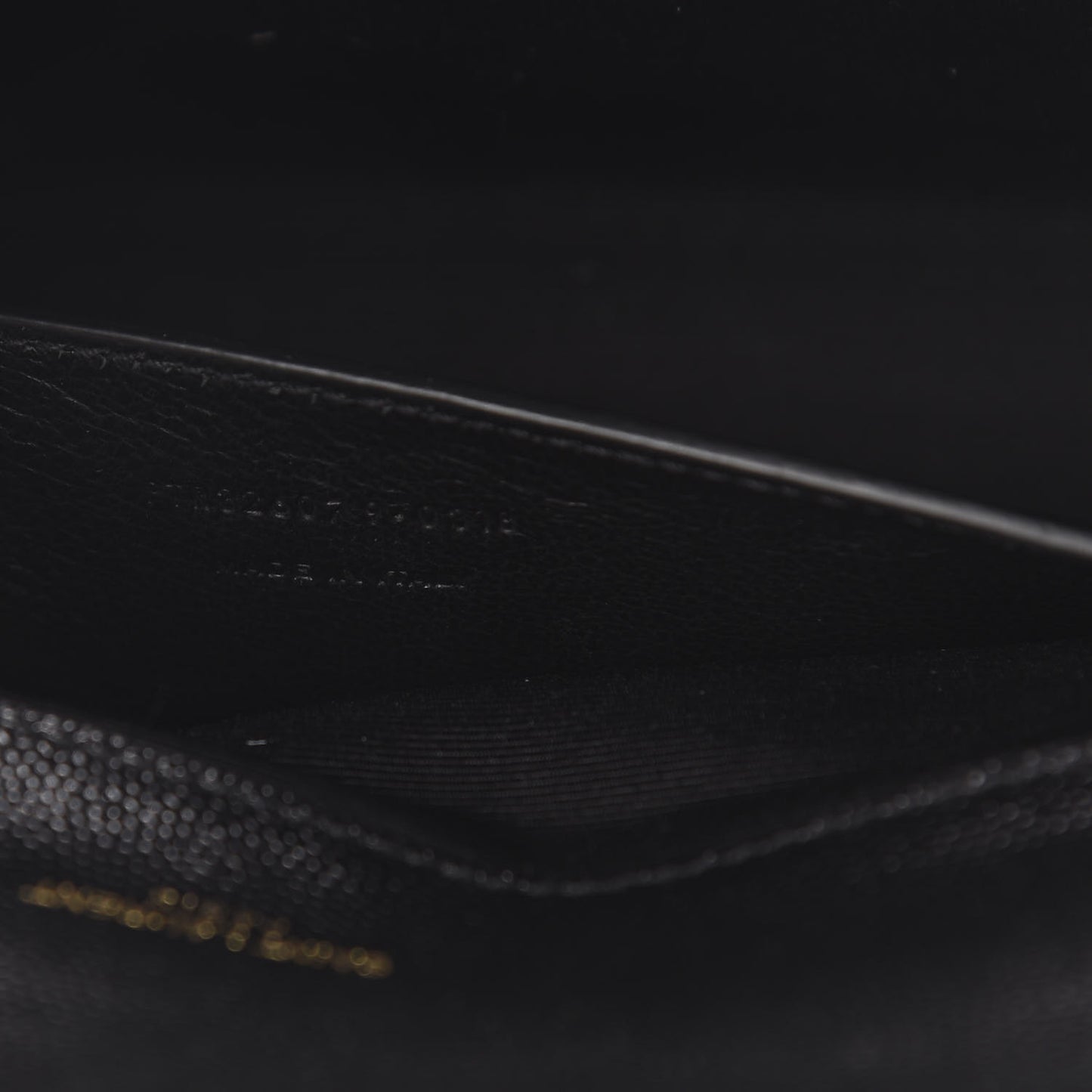 Grain De Poudre Monogram Cassandre Clutch Black