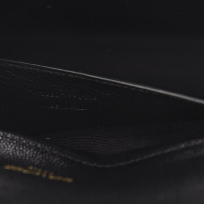 Saint Laurent Grain De Poudre Monogram Cassandre Clutch Black 7 of 7