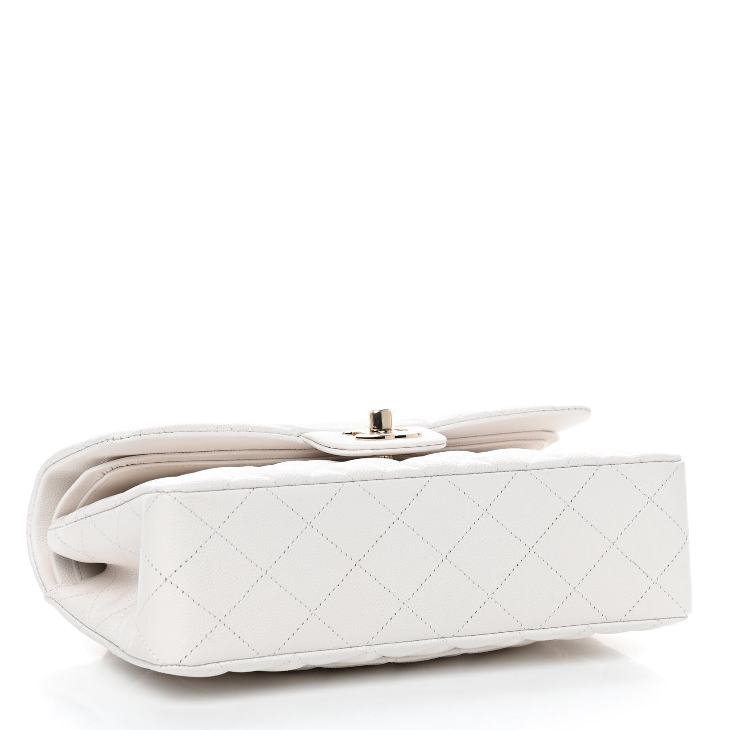 Chanel Caviar Quilted Small Double Flap White 4 of 9