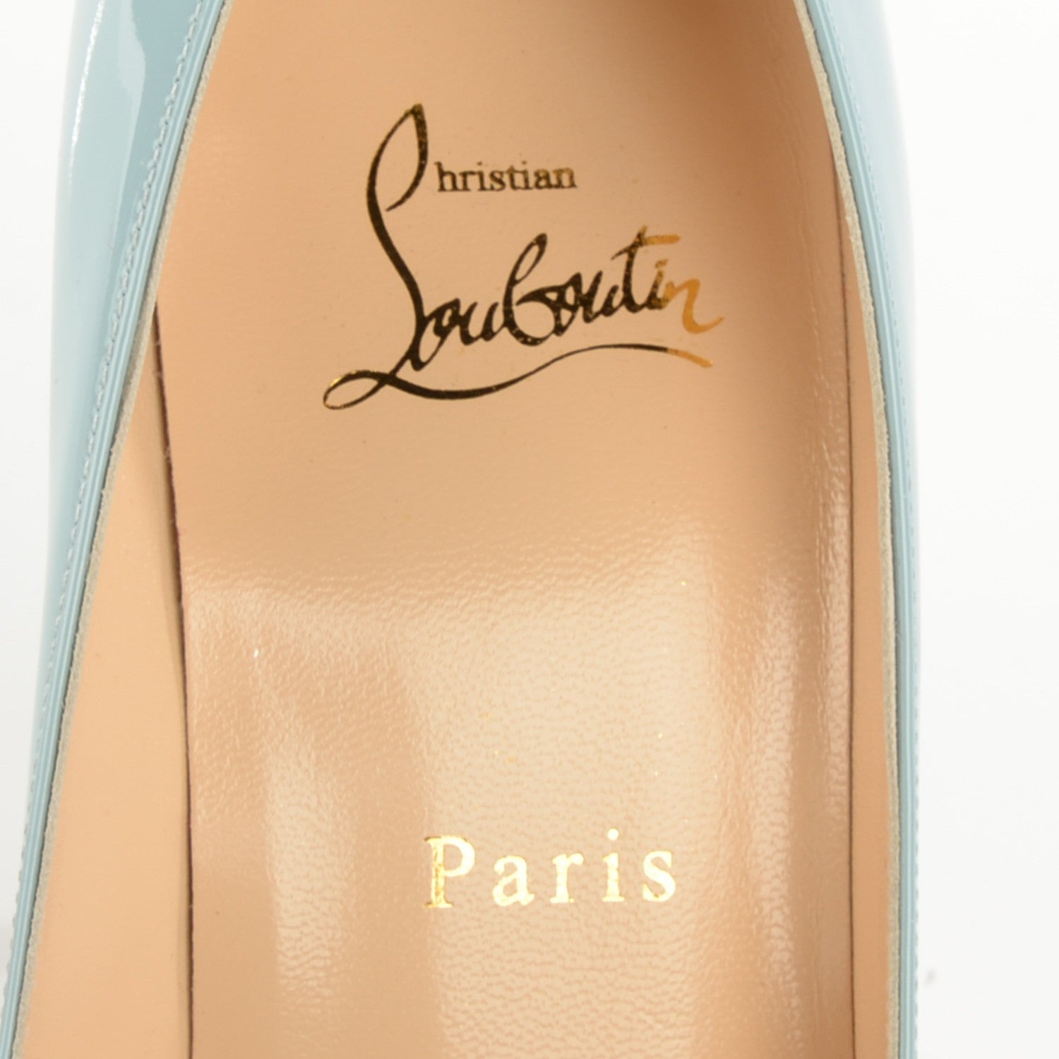 Christian Louboutin Patent Decollete 554 100 Pumps 39.5 Horizon 7 of 8