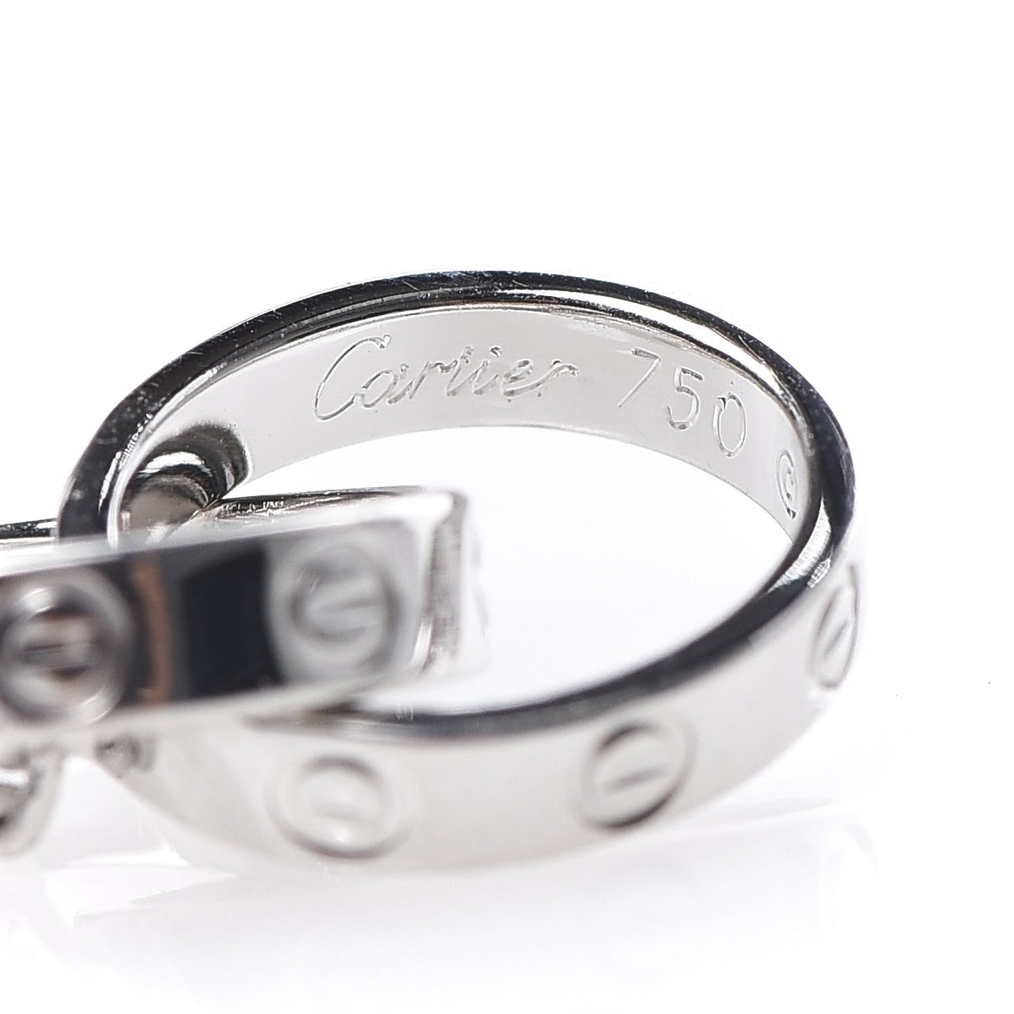18K White Gold Interlocking LOVE Bracelet