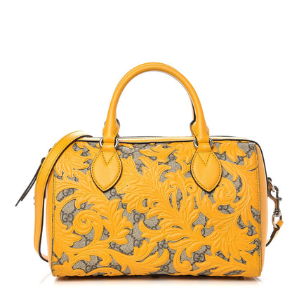 Gucci GG Supreme Monogram Arabesque Small Boston Beige Yellow 1 of 9