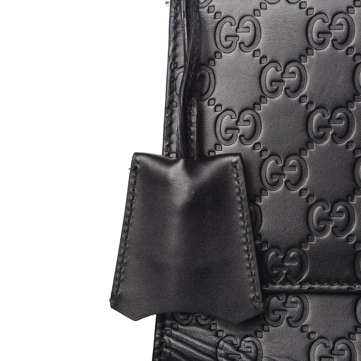 Gucci Guccissima Medium Padlock Shoulder Bag Black 8 of 18