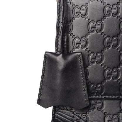 Gucci Guccissima Medium Padlock Shoulder Bag Black 8 of 18