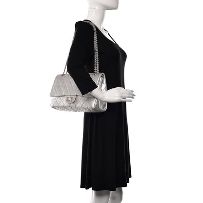 Chanel Metallic Lambskin Quilted 2.55 Reissue 227 Flap Silver 2 of 12