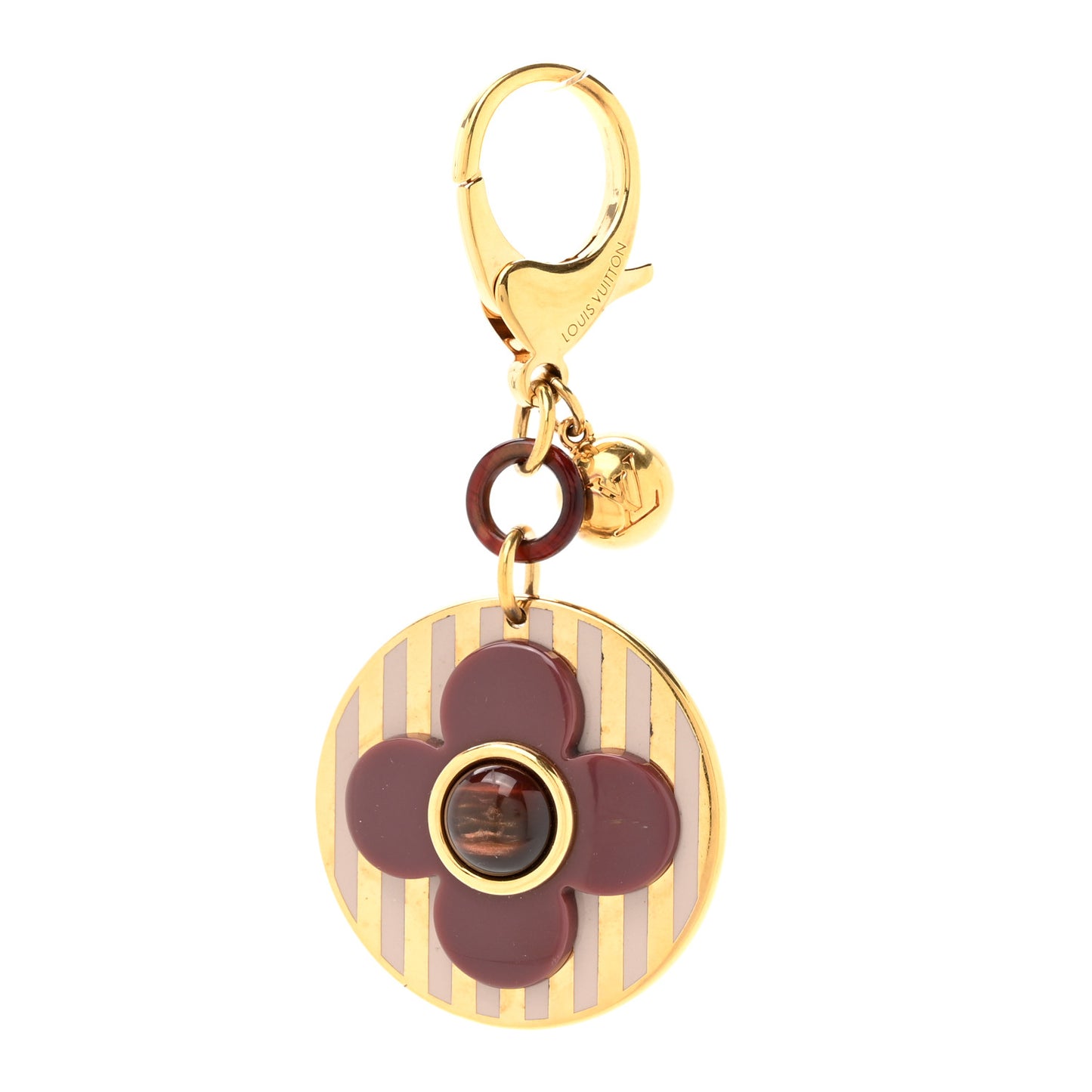Rayures Bag Charm Purple