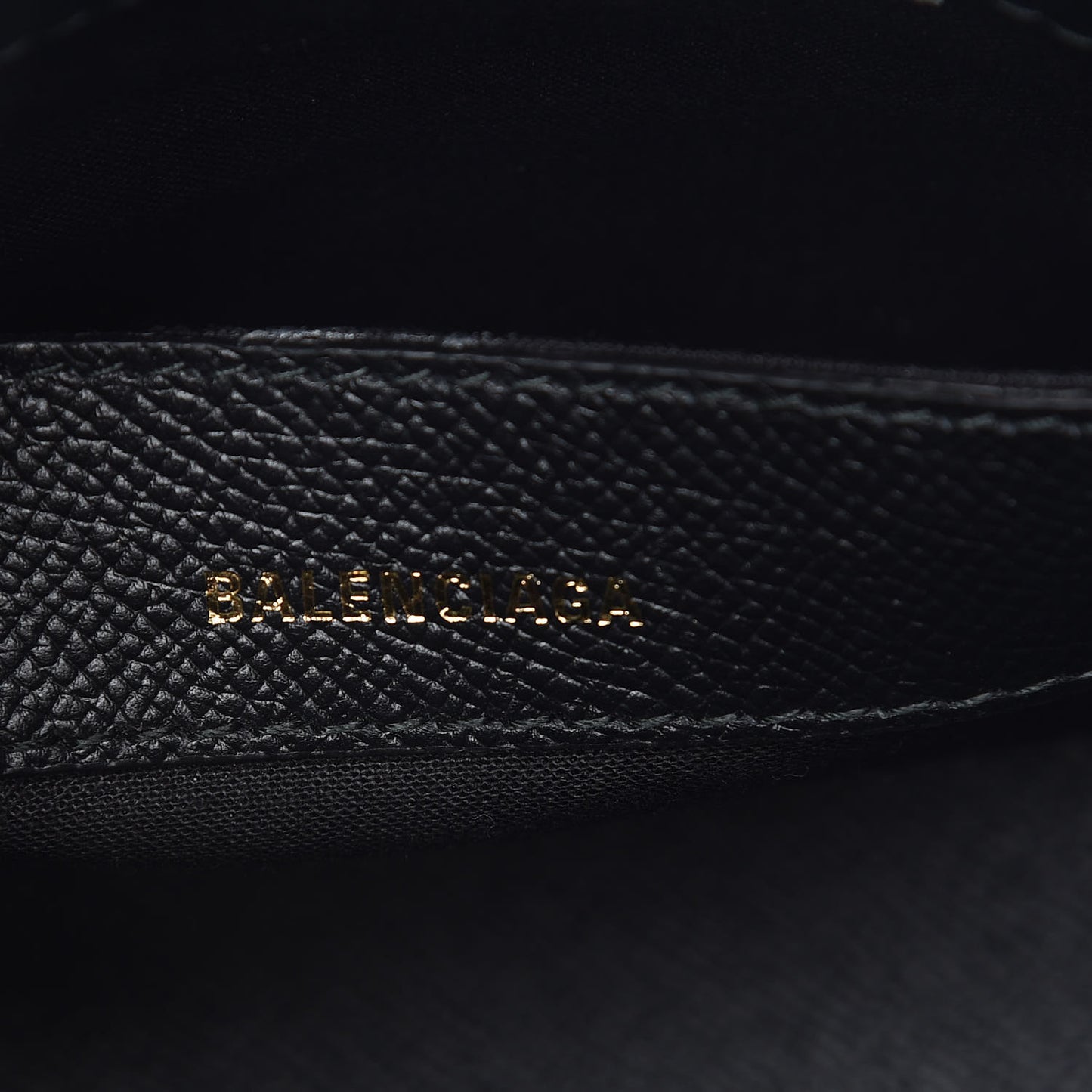 Signature Grained Calfskin XXS Ville Top Handle Bag Black White