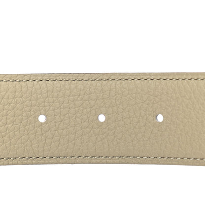 Hermes Box Togo 32mm Gamma Belt 90 Gris Tourterelle Gold 4 of 5