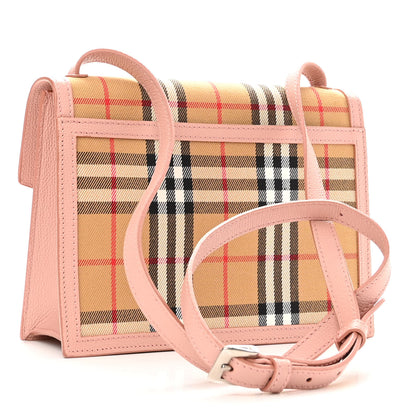 Burberry Grainy Calfskin Vintage Check Small Macken Crossbody Bag Ash Rose 3 of 10