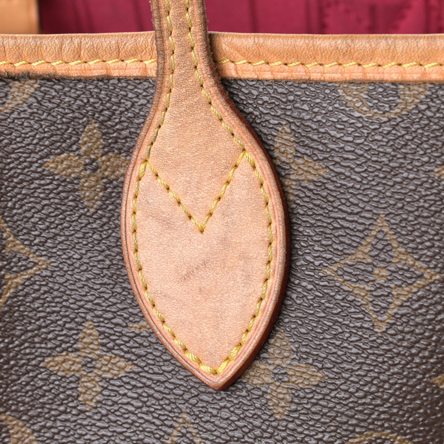 Monogram My LV Heritage Neverfull MM Fuchsia Rouge