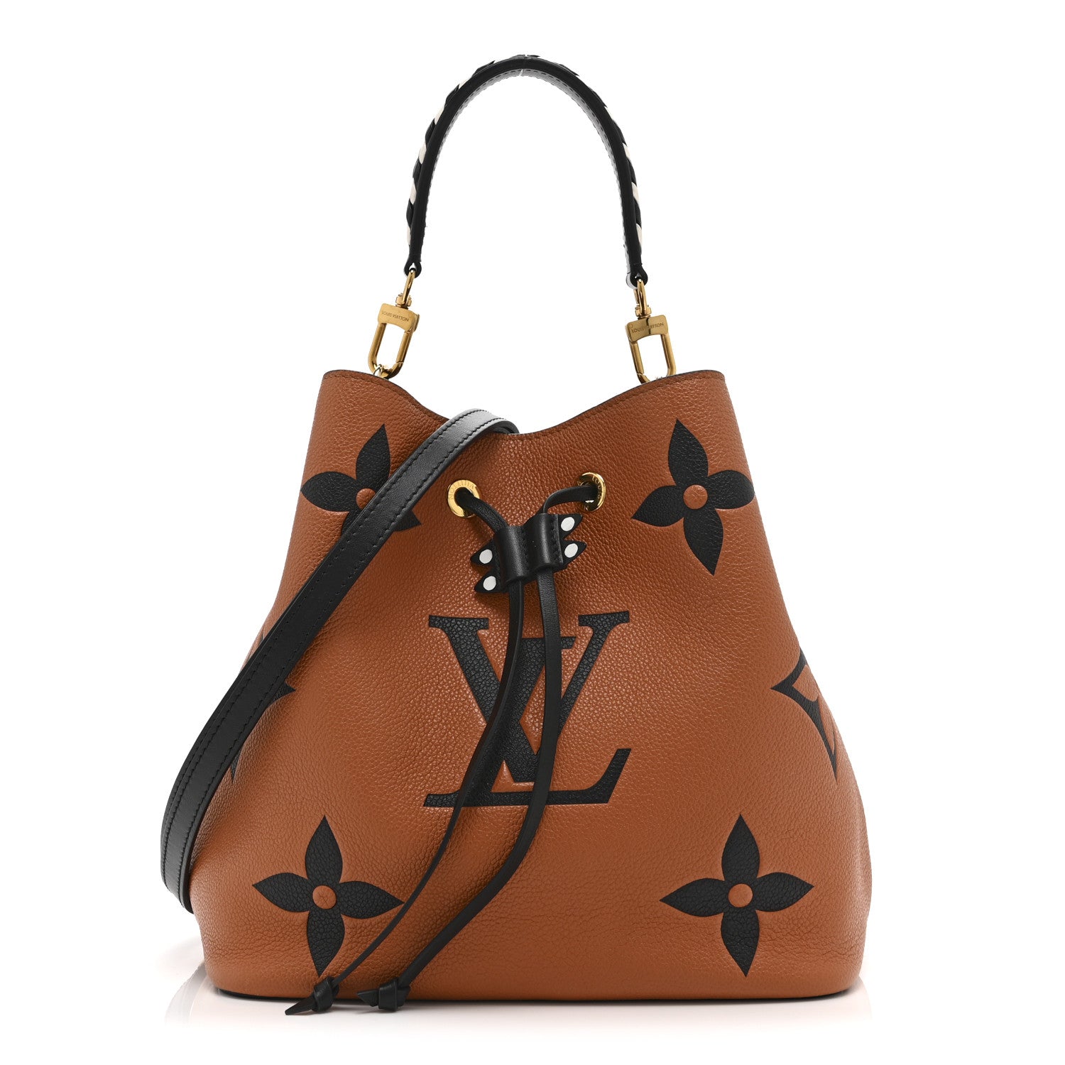 Louis Vuitton Empreinte Monogram Giant Crafty Neonoe MM Caramel Black 1 of 13
