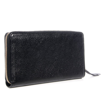 Balenciaga Chevre Metallic Edge Wallet Black 3 of 8