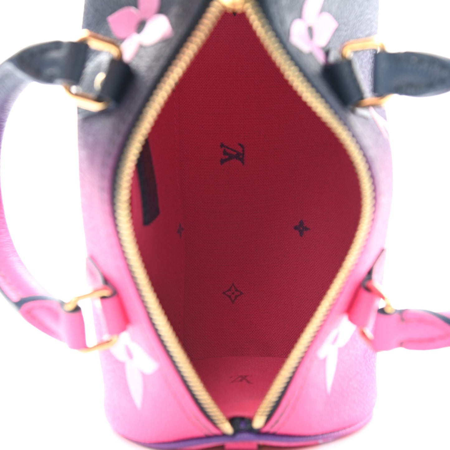 Monogram Giant Spring In The City Papillon BB Midnight Fuchsia