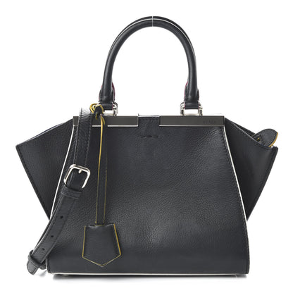 Fendi Vitello Dolce Mini 3Jours Tote Black 1 of 10