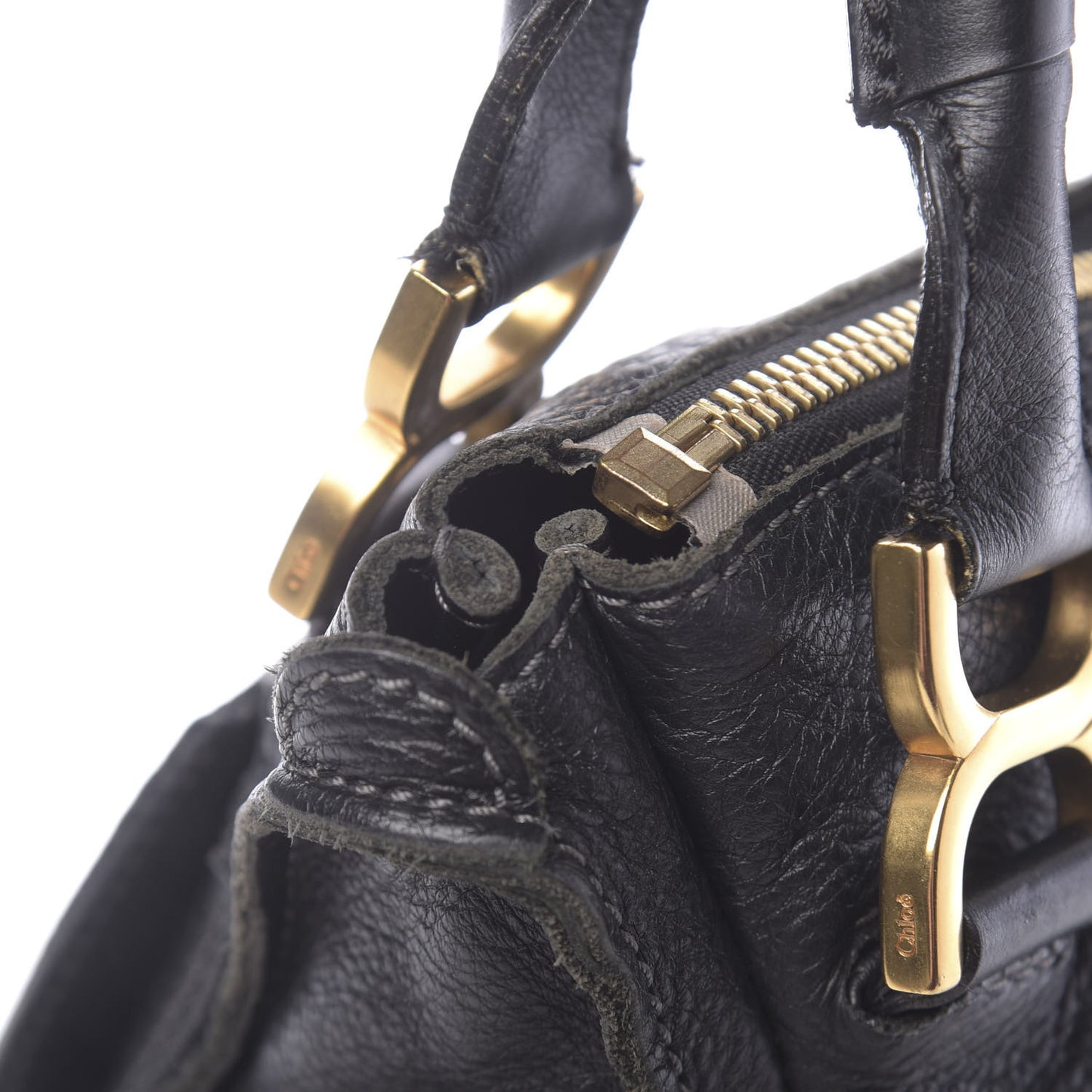 Calfskin Medium Marcie Satchel Black