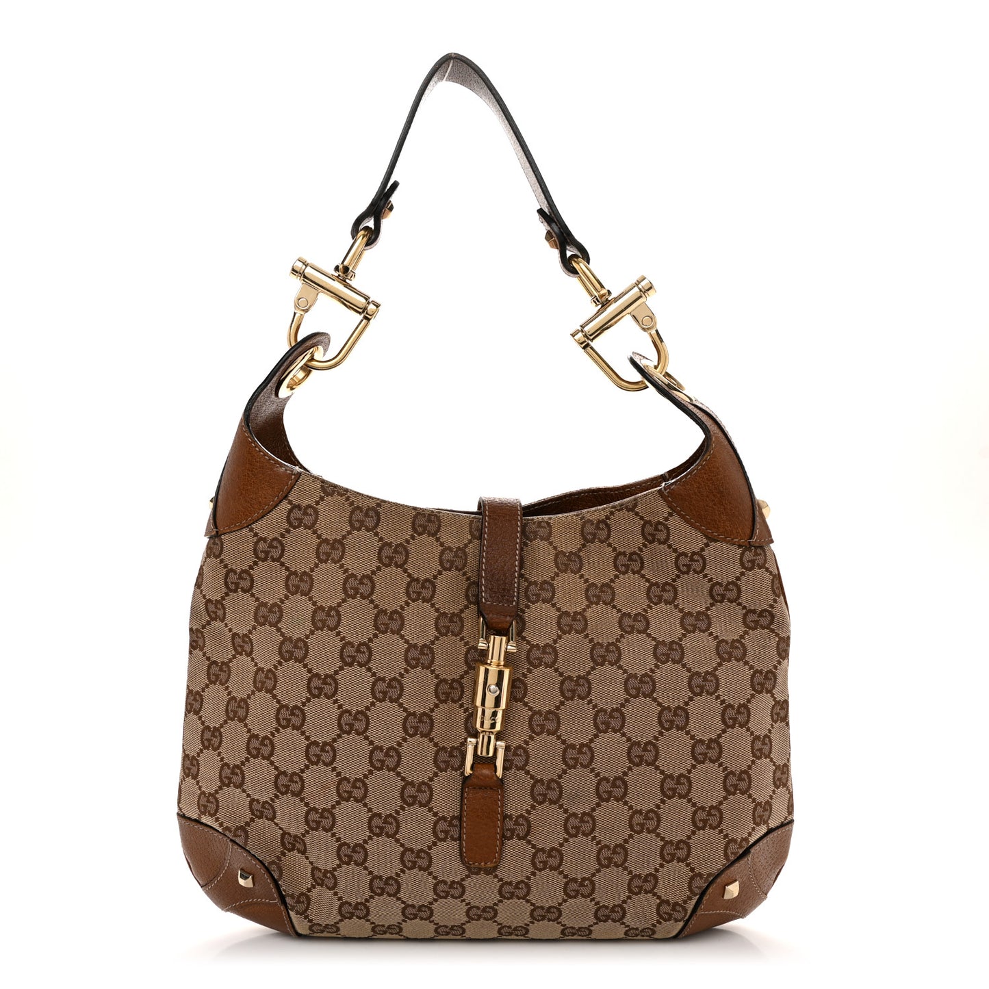 Monogram Piston Lock Jackie O Hobo Dark Brown