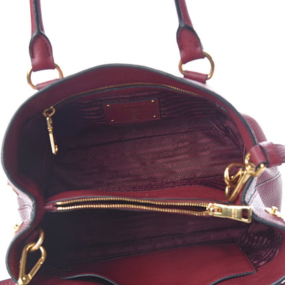 Prada Vitello Phenix Tote Cherry 5 of 13