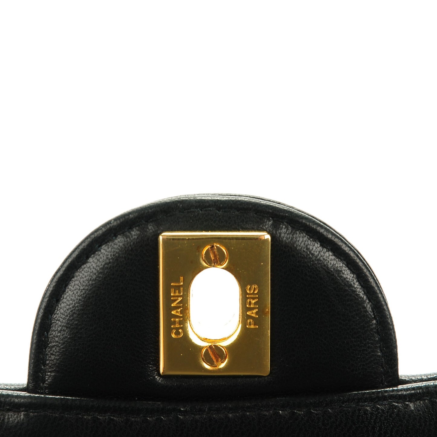 Lambskin Quilted Small Single Flap Black
