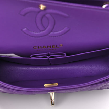 Chanel Caviar Quilted Small Double Flap Dark Purple 5 of 12