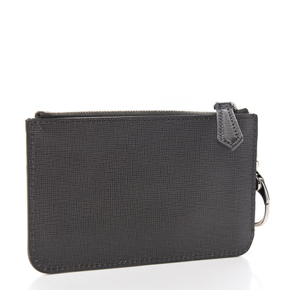 Fendi Vitello Elite QuTweet Studded Coin Pouch Key Case Asfalto Multicolor 2 of 7