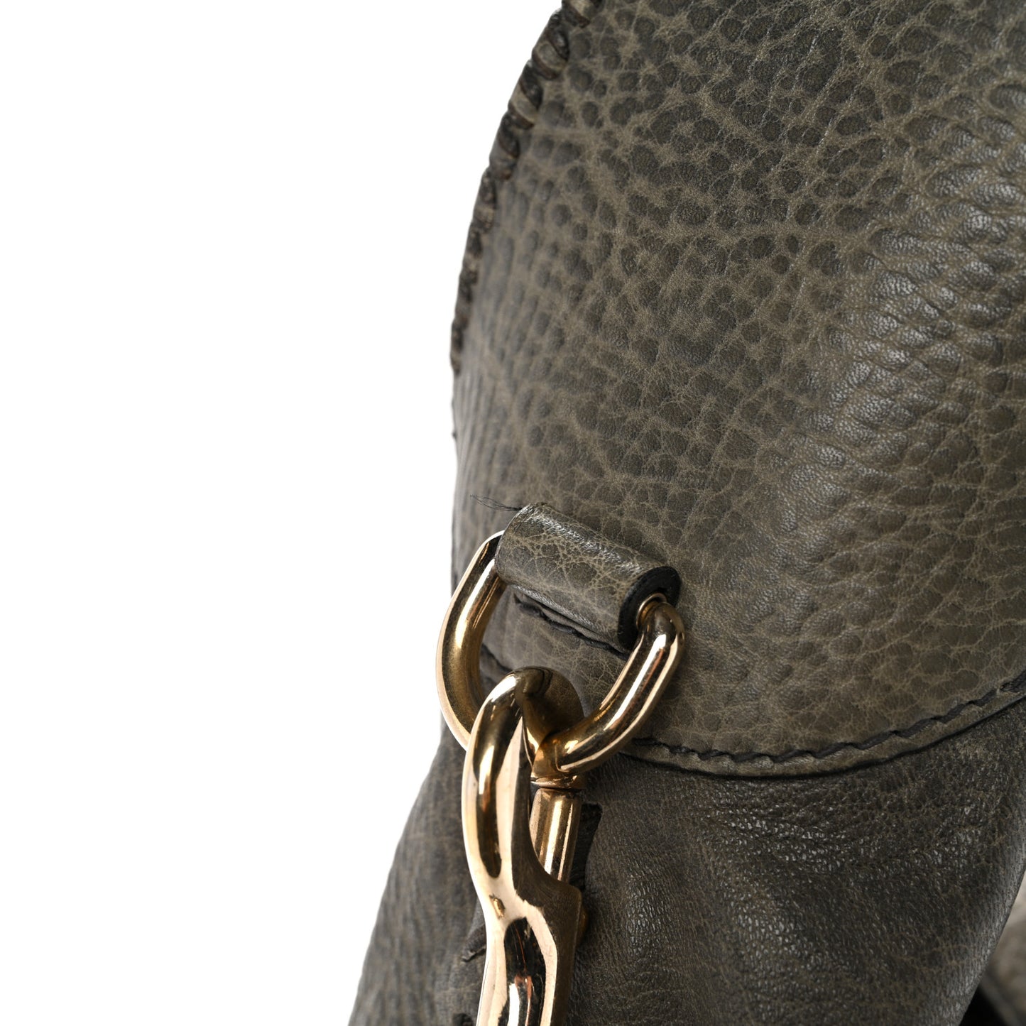 Calfskin Large New Jackie Shoulder Bag Military